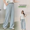 Korean Style High-Waisted Wide-Leg Pants - Plus Size, Slimming, Versatile Summer Wear