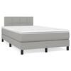 Maison Exclusive - Sommier à lattes de lit avec matelas Gris clair 120x200cm Tissu