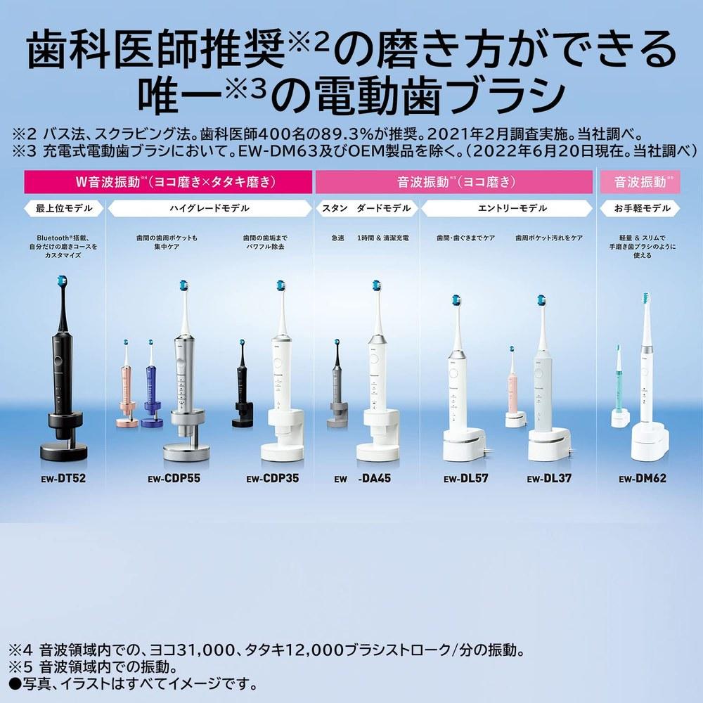 Panasonic DENTORU Electric Toothbrush EW-DM62-W White