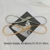 Stretch Elastic Curtain Buckle Straps Metal Leaf Gold Silver Color Chain Belt Multi Purpose Chain Waist Belt for Women Dress
