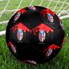 TAGLIA 5 Pallone da Calcio Bologna FC Colorato Per Tutte le Età Cucito a Macchina PVC Pronto per la Competizione Resistente Alto Rimbalzo