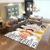 3D printed ONE PIECE cartoon cute rug, suitable for living room, bedroom, table, kitchen doorway, children's non-slip floor mat,