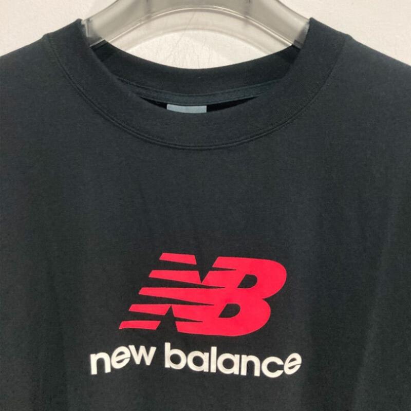 New Balance Big Logo Short Sleeve Tee Nbnef22401 Black