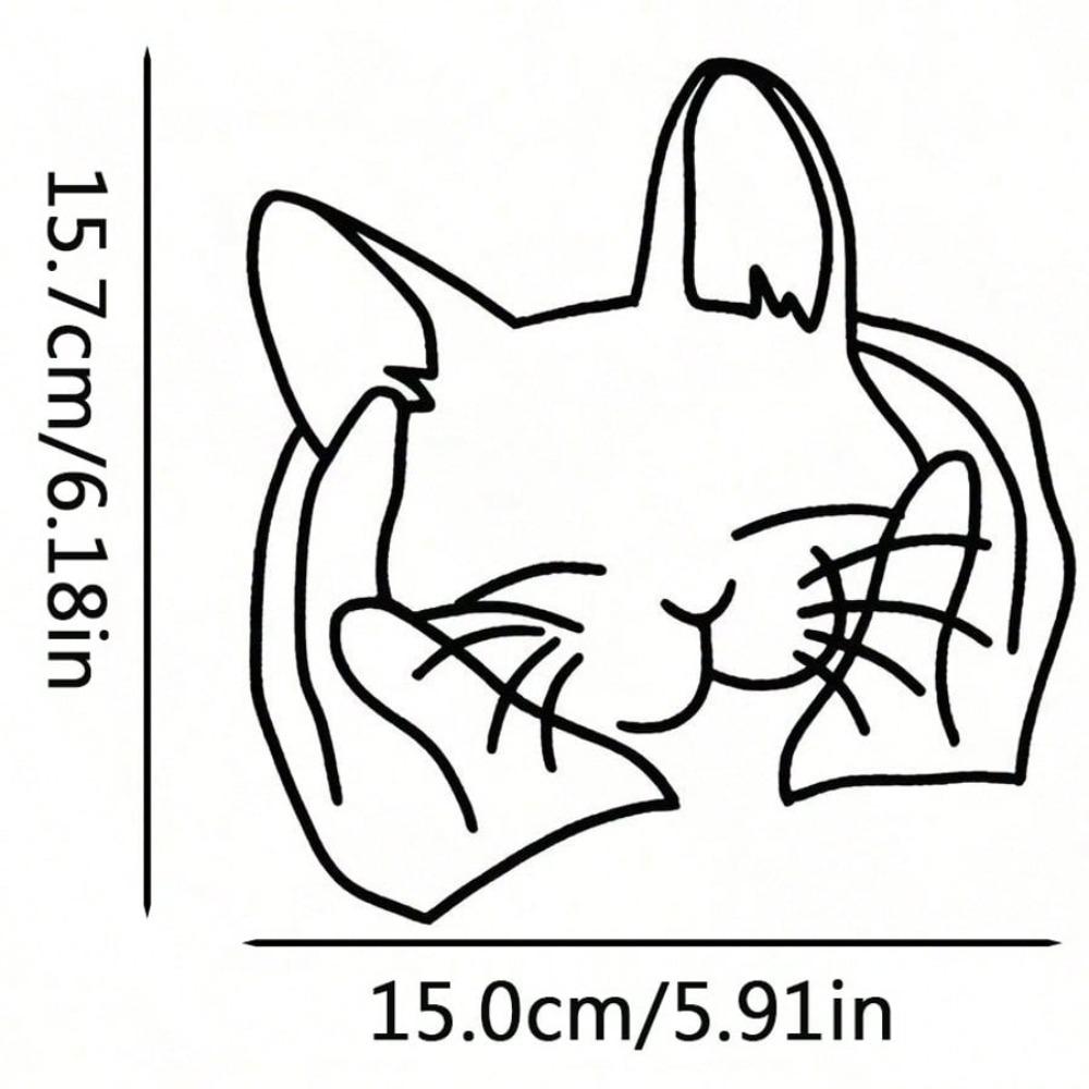 

Металеве мистецтво Кіт Хелловін Різдво Декор для дому TY7254-02 різнокольоровий