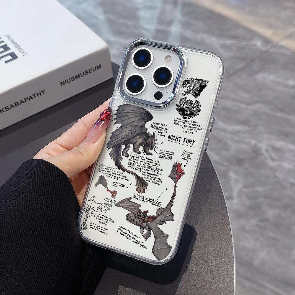 fashion cute dragon Phone Case For iPhone 17 16e 16 15 14 13 12 11 mini Pro Max X XR XSMAX 8 7 Air Plus Transparent Soft Cover
