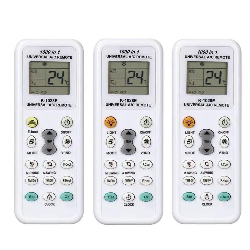 1000 in 1 Universal Wireless Remote Control K-1028E AC Digital LCD Remote Control White Remote Control