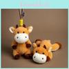 Cartoon Little Cow Plush Pendant With Soft Short Pile For Kids And Gifts