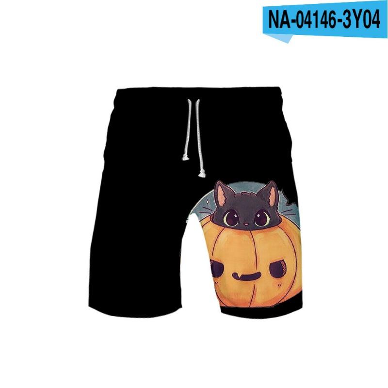 Katze 3D Digital Bedruckte Lässige Strandhosen für Herren Shorts Herren