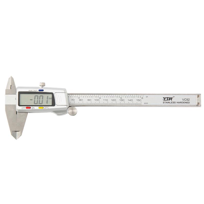 YTH Stainless Steel Digital Vernier Caliper 150mm - Precise Depth, Inner & Outer Diameter Measuring Tool