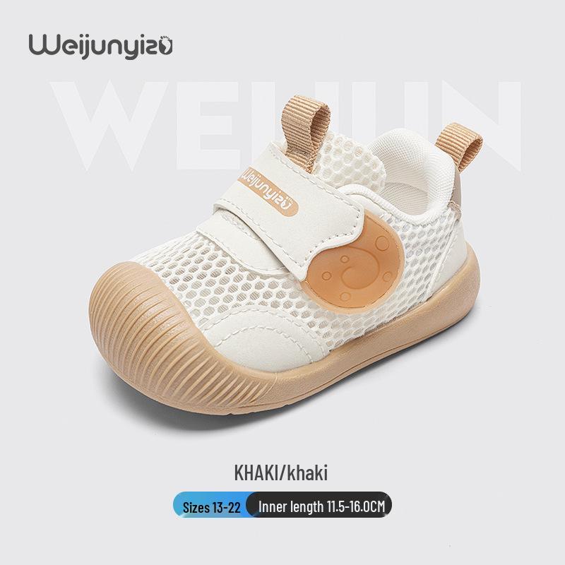 Summer Mesh Breathable Toddler Sandals - Boys & Girls, Soft Sole, Ideal for One-Year-Olds