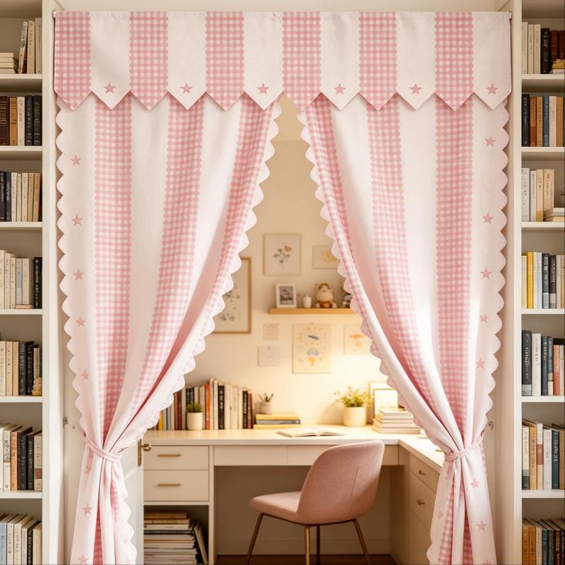 No Drill Magic Sticker Semi Curtain Colorful Removable Easy Install for RV Camper Window Travel Use