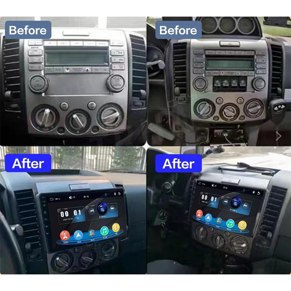 Car Radio Multimedia MP5 Player Head Unit Stereo BT For Ford Ranger 2007-2011