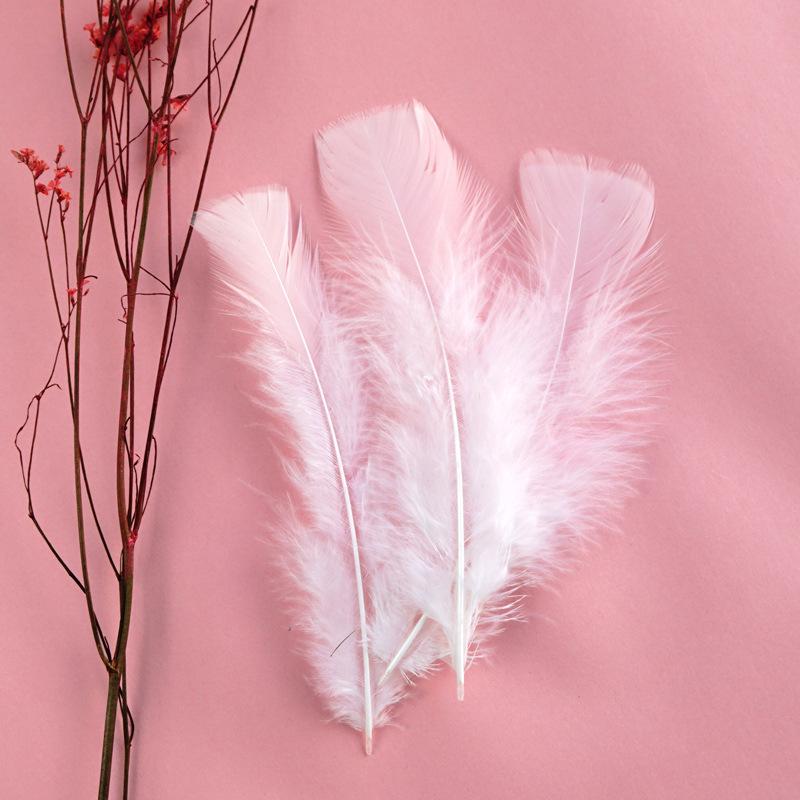 Color Feather Turkey Flat Hair Kindergarten Huanchuang Art Decoration Materials Diy Teaching Accessories 200pcs
