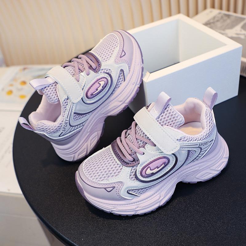 

Детская спортивная обувь 2025 новая мягкая подошва кроссовки для пап для мальчиков сетчатая дышащая обувь для девочек универсальная обувь для детей среднего и старшего возраста 38