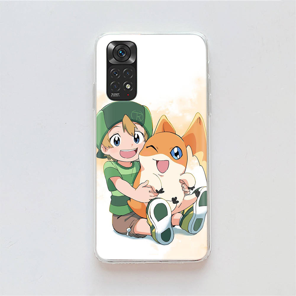 DT33 Digimon Case for Samsung A04 A14 A23 A34 A54 M23 M33 M52 M53 Realme 10 9 C30S C35 C55 VIVO Y02S Y21 Y33S Y51 X80 Pro Clear Cover