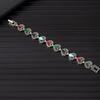 Bohemian Turquoise Diamond-Inlaid Tibetan-Style Bracelet