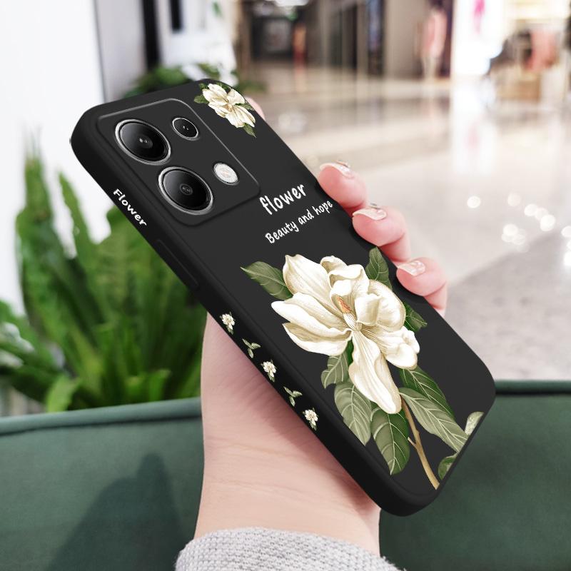 

Magnolia Flowers Phone Case For Xiaomi Redmi Note 15 Pro Plus 4G 5G Silicone Cover Redmi Note 15 5G