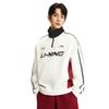 Li-Ning Antibacterial Stand Collar Logo Sweatshirt Unisex sweatshirt AWDW359-1