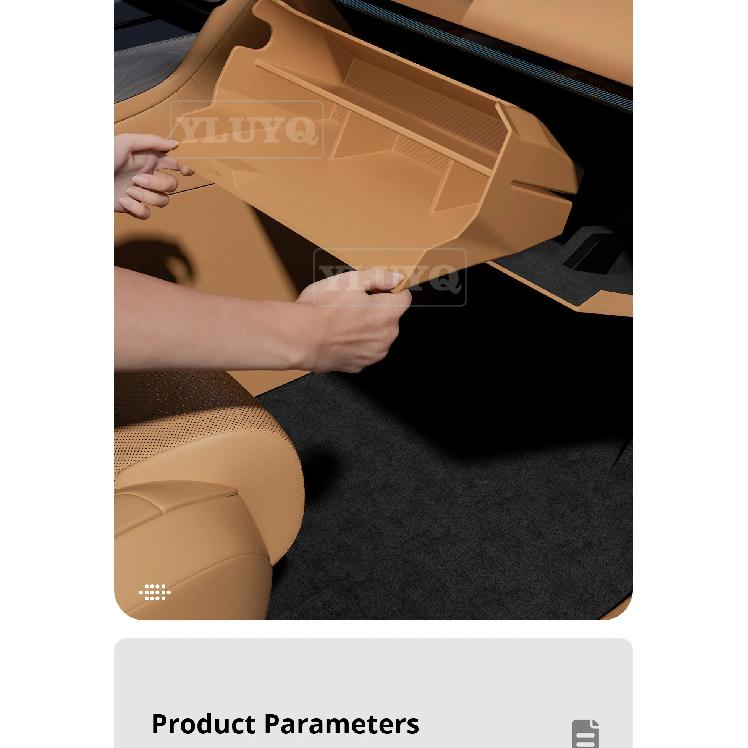 For 2026 For 2026 ZEEKR 9X Front Passenger Glove Box Storage Organizer Silicone Storage Box Interior Modification Accessory