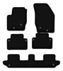 BASIC Black Velour Floor Mats For: Volvo XC90 I SUV 7 Seater (2002-2014)
