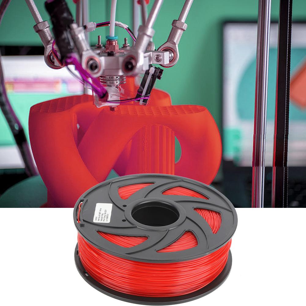 3D Printer Filament Long PLA Red Printing Material Print Consumables 1.75mm 1KG