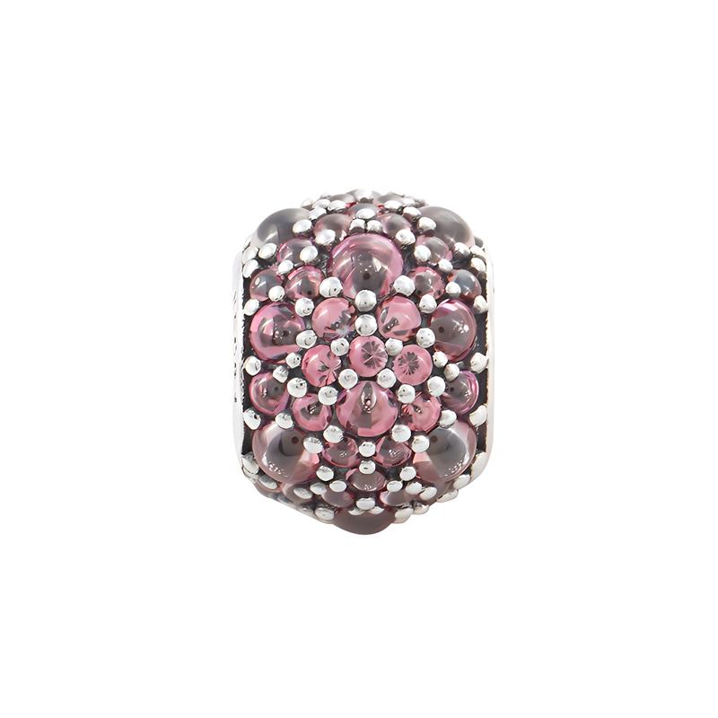 Pandora Pink bubble charm 925 silver pendant for women 791755HCZ