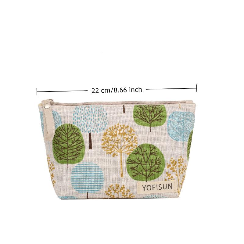 Cosmetic Bags Zipper Opening Key Card Holder Cartoon Student Pencil Case Coin Purse Ladies Hand Portable Storage Bag