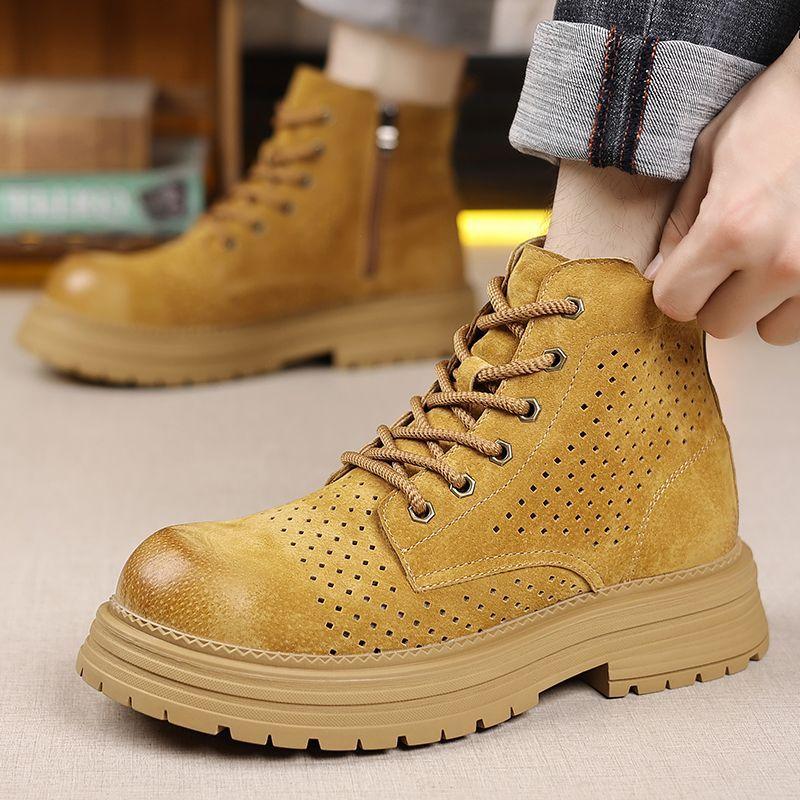 Ankle Boots Outdoor Thick Sole Men Working Boots New Fashion Men's Boots High Top Casual Sports Shoes for Men Designer Anti-Slip