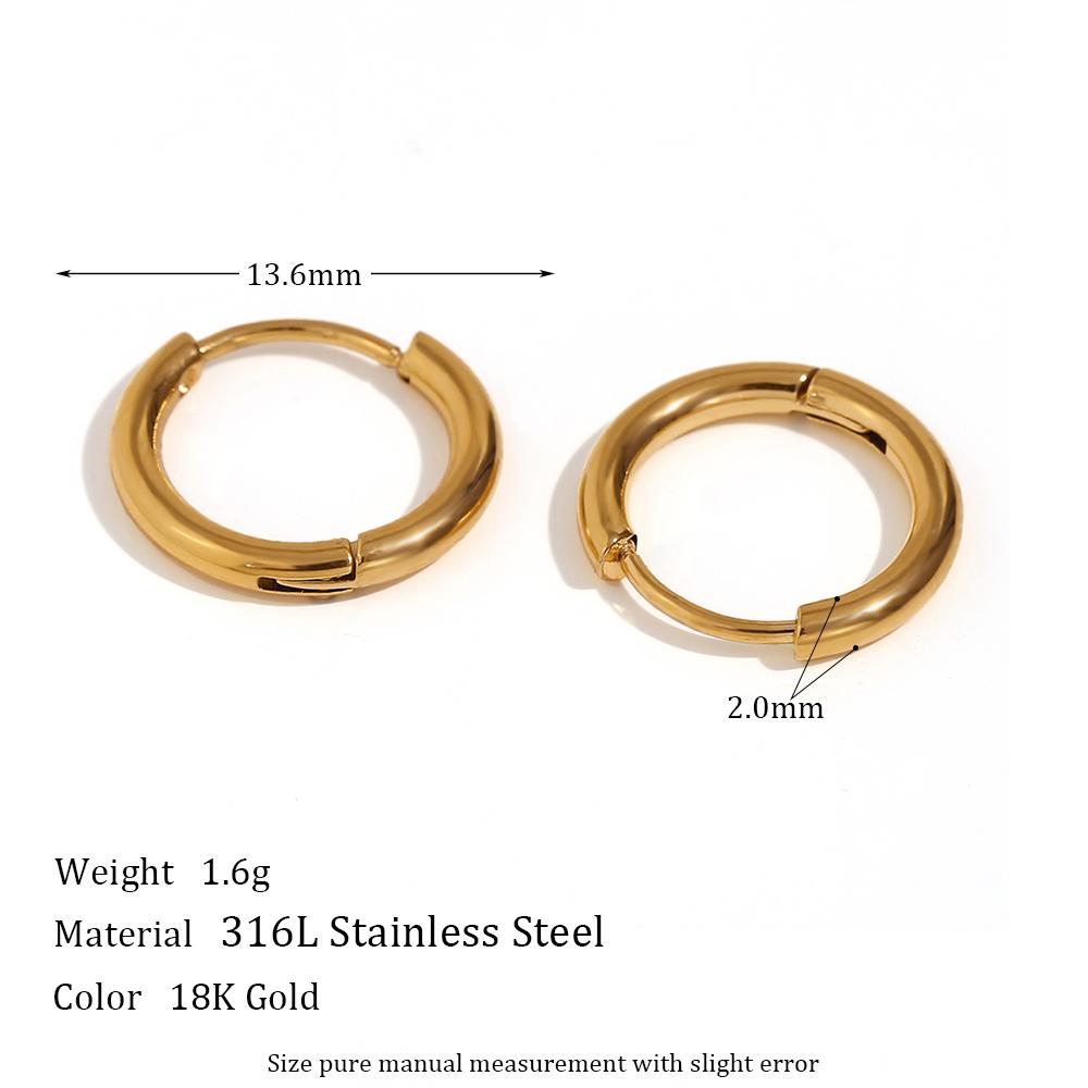 

E.B.belle Minimalist Stainless Steel Small Hoop Earrings Freshwater Pearl Charms Girls Ladies Trendy Jewelry Pearl Earrings