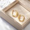 Korean Dongdaemun U-Shaped Retro Earrings - Elegant, Cold Aesthetic, Unique Versatile Design