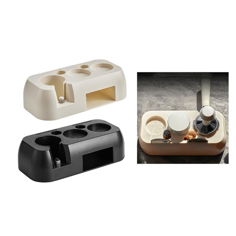 Coffee Tamper Holder Espresso Tamping Station Coffee Tools Rack Coffee Accessory Plastic Material Gift for Coffee Lover