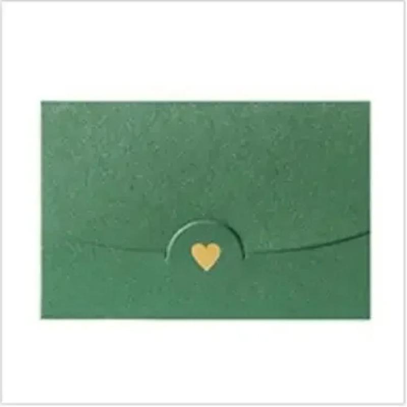 20pcs Mini Envelopes Small Greeting Card Name Card Envelope Hot Stamping Love Pearlescent Paper