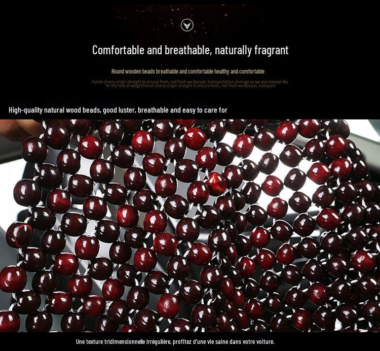 XB162 Wooden Bead Seat Cushion, Summer Breathable, No Backrest, Universal for All Seasons.