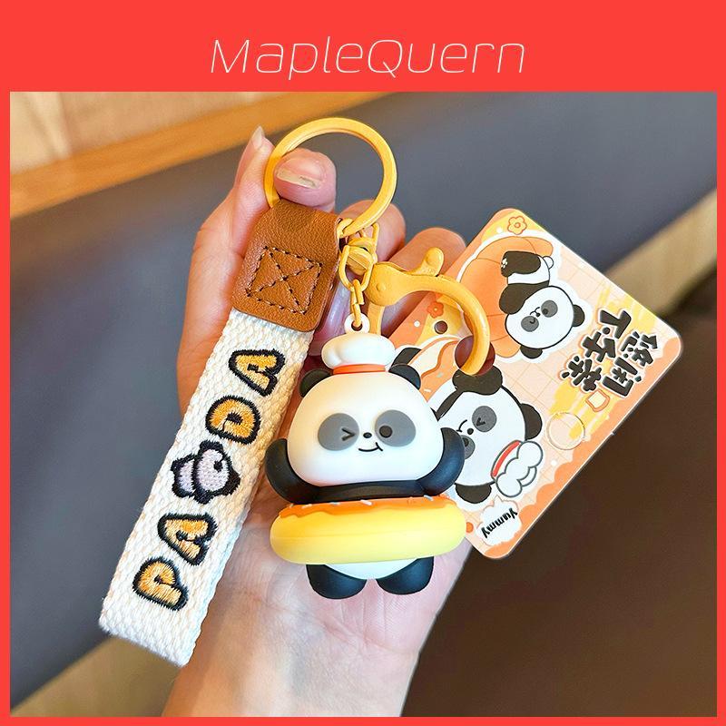 Panda Baking Keychain Cute Taiyaki Headphone Pendant For Gifts And Party Favor