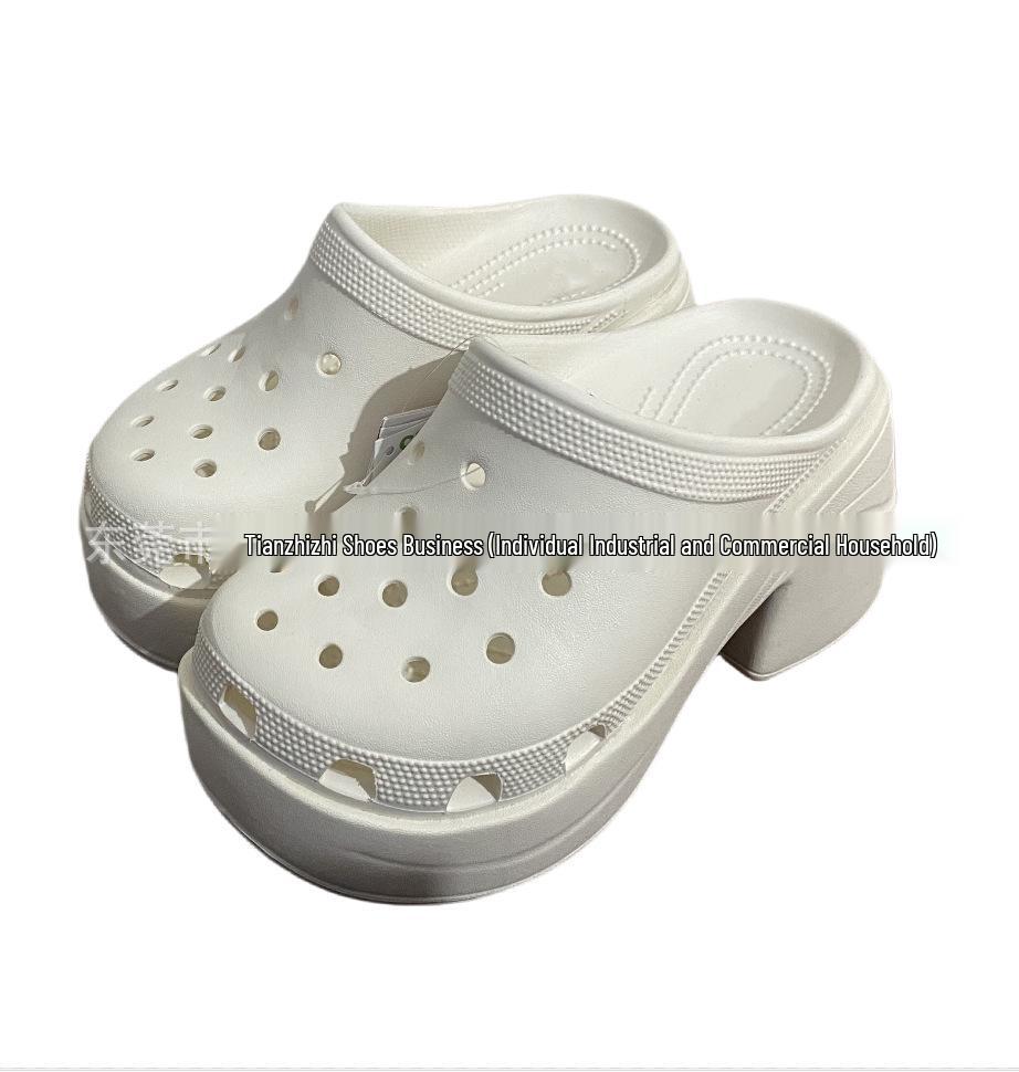 

Женские туфли-шлепанцы с закрытым носком на высоком каблуке «русалка» - 2024, массивный каблук, ретро пляжный стиль 36