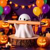 PVC Mini Desk Ornament Cute Expressions Ghost Pen Holder Cute Ghost Figurine  Photo Props