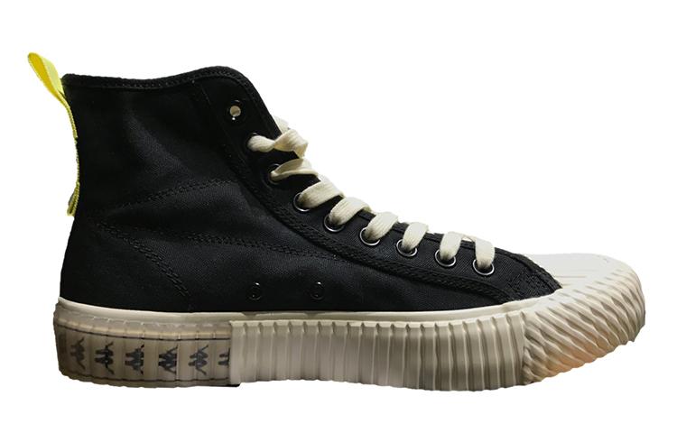 Men's Sneakers Crayon Shinchan x Kappa High top Canvas Shoes Unisex Black