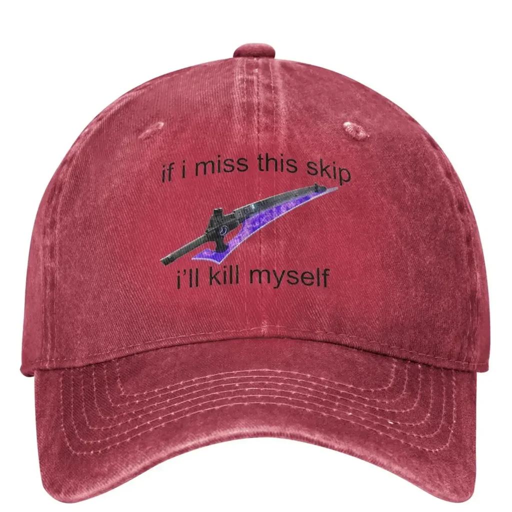 2 Game Washed Baseball Cap If I Miss This Skip Casual Hip Hop Hats Summer Women Outdoor Sun Sun Protection Baseball Caps