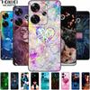 For Xiaomi Poco F6 6.67"Case Silicone Colorful Soft Black Phone Covers Cases For Xiaomi Poco F6 Pro 5G Cover Redmi Turbo 3 Cases