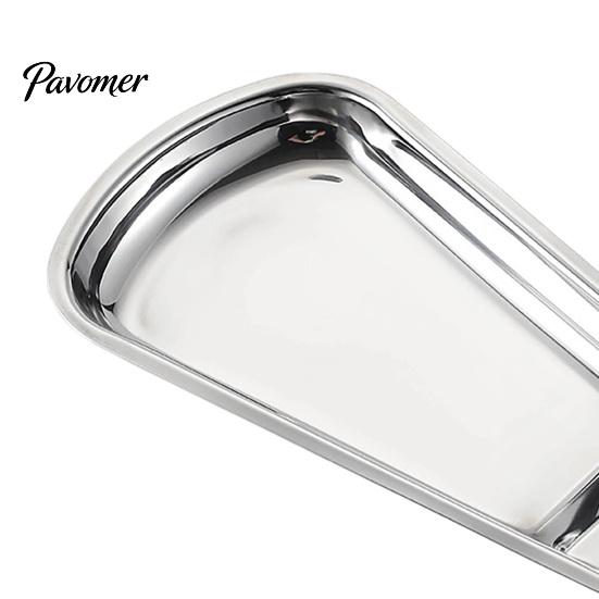 Countertop Soup Residue Catcher Stainless Steel Buffet Tray, Serving Spoon Holder with Food Tongs Easy To Clean Rack, Plate Rest for Bread Cake,
