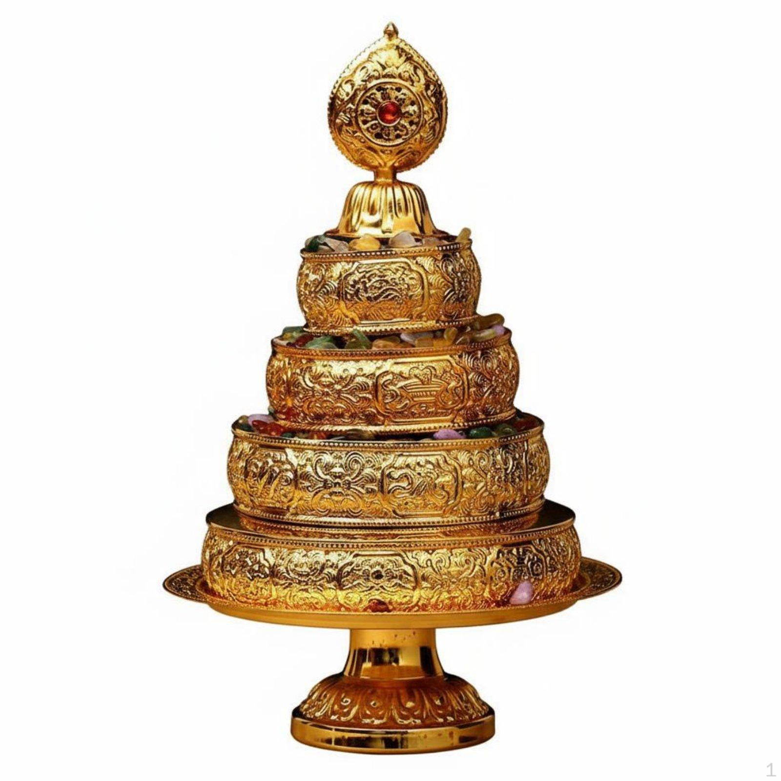 Tibetan Buddhist Mandala Plate Stackable Design