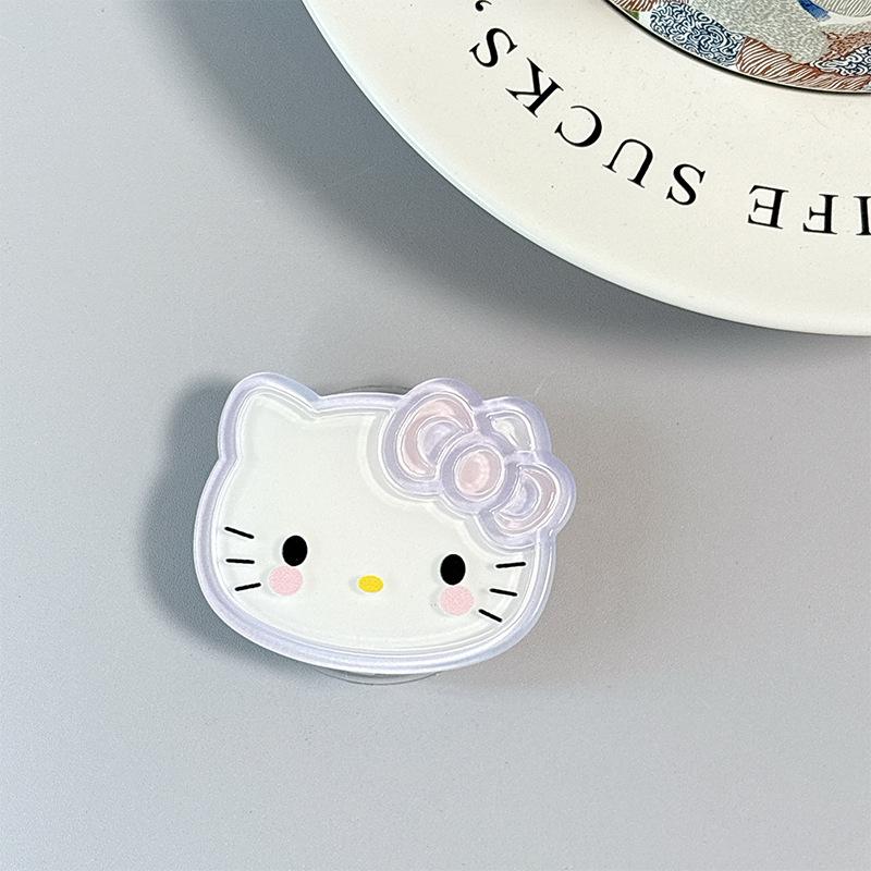 Cute Cartoon Small Fresh Kt Cat Mobile Phone Airbag Bracket Magnetic Desktop Paste Girl Cream Wind Ring