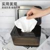Large Plastic Tissue Box With Lid Home Bathroom Living Room Car Multi-Use Modern Storage Organizer