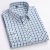 Men's 100% Cotton Plaid Long Sleeve Shirt - Casual Spring/Summer Style