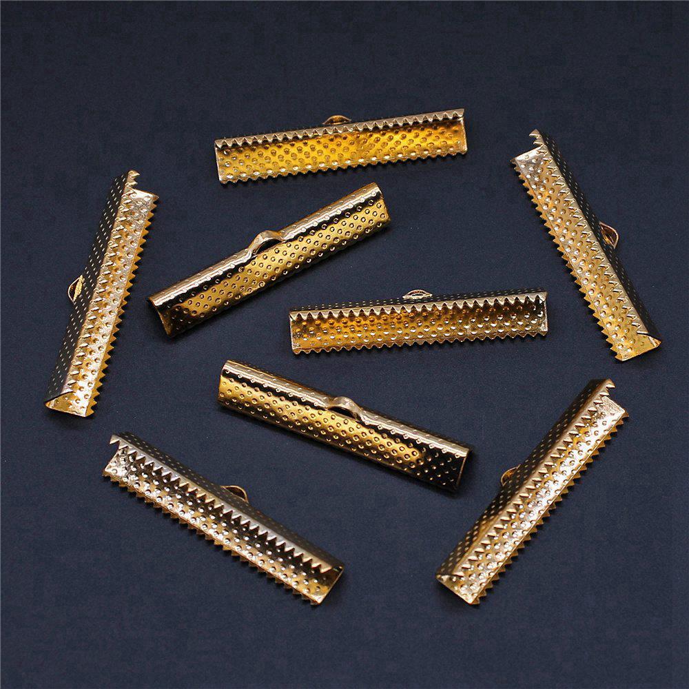 Bandenden Crimp-Clips Antikstil Zubehör für die Schmuckherstellung 8 Größen 4 Farben