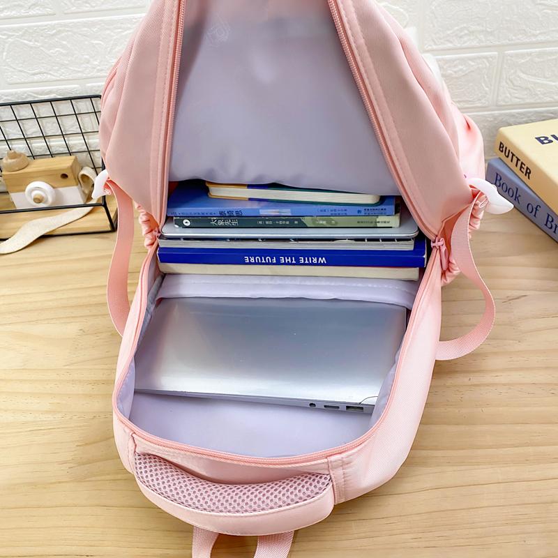 Schoolbag for Primary School Students Grade One, Two and Three Cartoon Color Contrast Girls Travel Backpack
