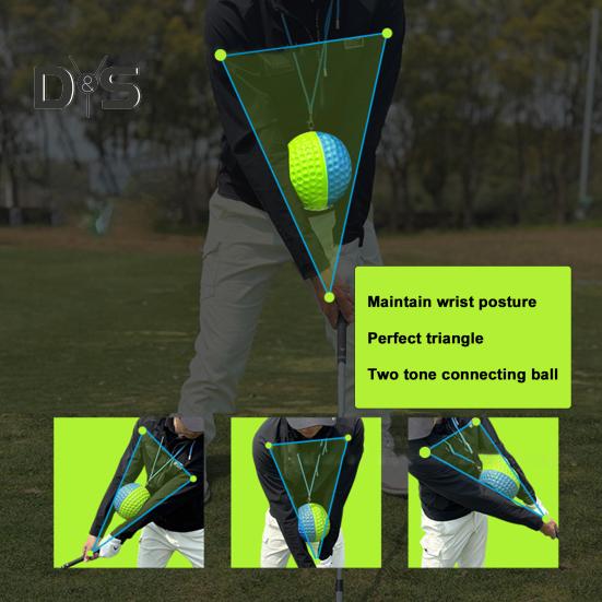 Golf Swing Training Aid PU Foam Ball Golf Swing Posture Correcter Indoor Outdoor Golf Practice Equipment for Beginners And Professionals