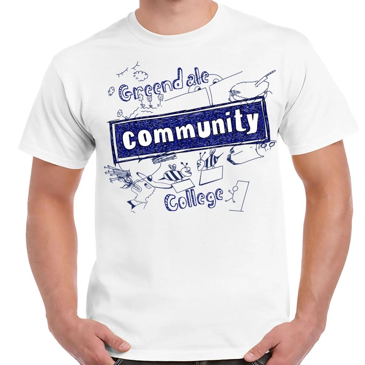 Greendale Community College White Adult Shirt XXXL