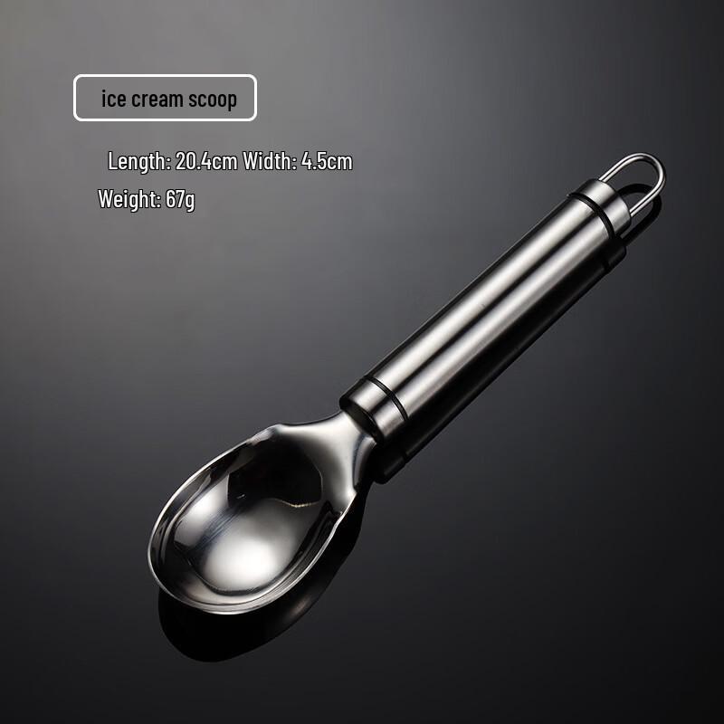 Qianxing 430 Stainless Steel Ice Cream & Fruit Scoop Set