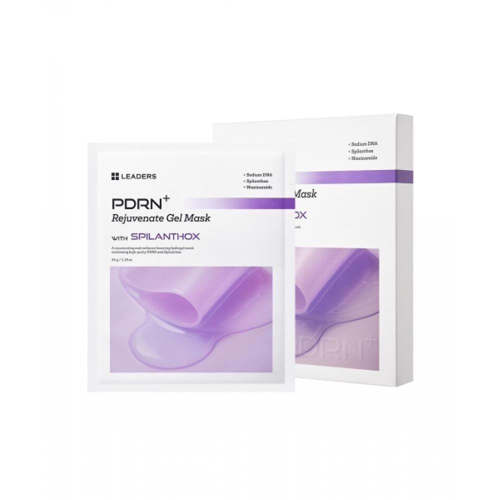 Leaders Cosmetics [5 Sheets] Leaders Pdrn+ Rejuvenate Pore Firming Glow Gel Mask